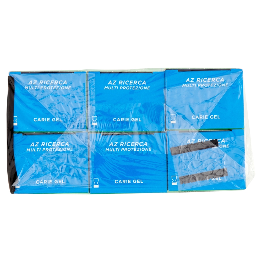 AZ Ricerca Dentifricio con Fluoro Attivo Multi Protezione Carie Gel 6x75 ml